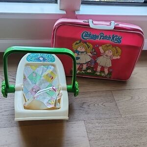 Cabbage Patch Kids Doll Carrier with Pink and Green Accents